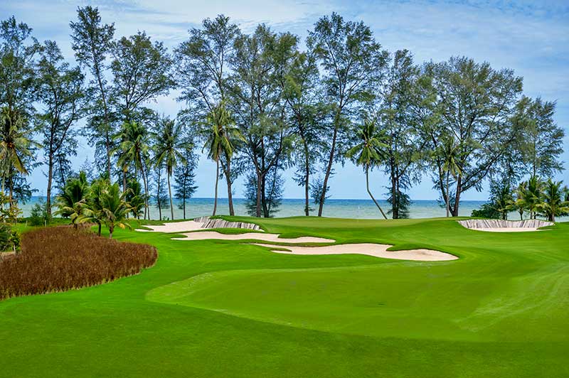 Hole 11 at Aquella Golf and Country Club in Phang Nga
