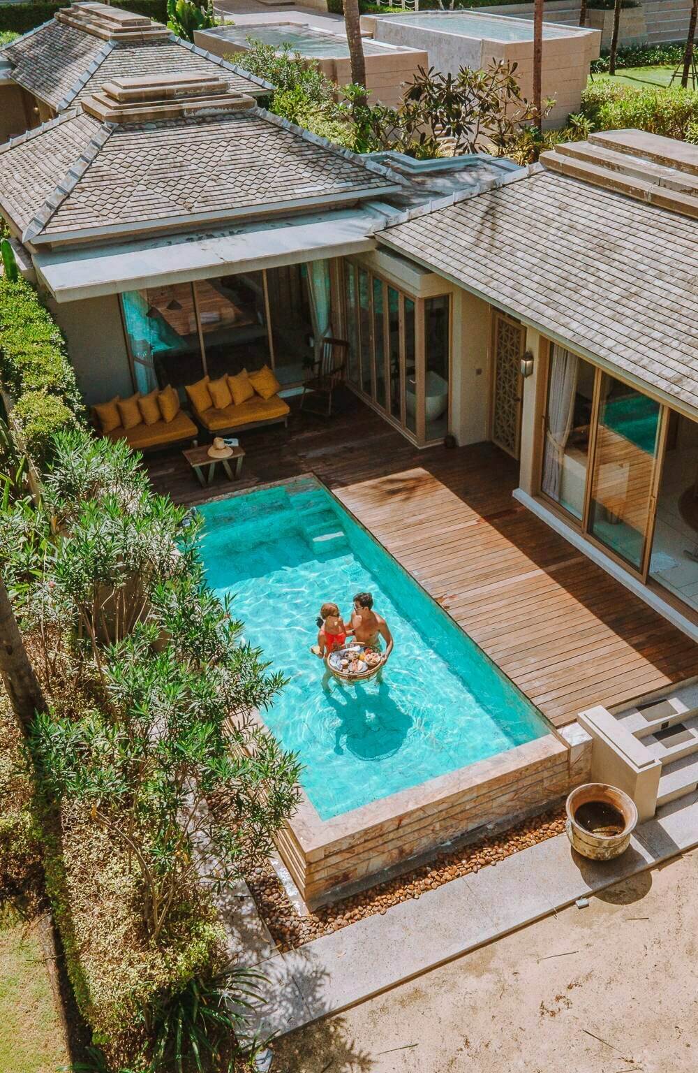 Couple in Pool Villa at Devasom Khao Lak