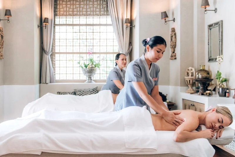 Relaxing Thai massage and spa treatments at Devasom Khao Lak
